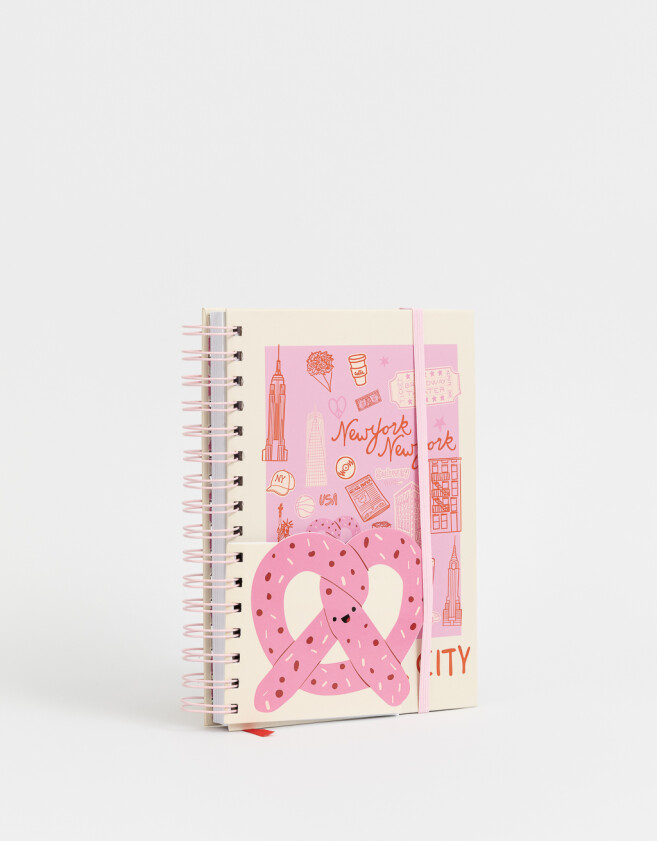 Anotadores Cuadernos y Memos Foodie Cuaderno A5 Con Memo - Rosa Claro