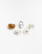 Sets Anillos Color Set 5 Anillos Mix Materiales - Plateado Niquel