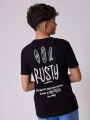 T-SHIRT ROKAI TEEN RUSTY Negro