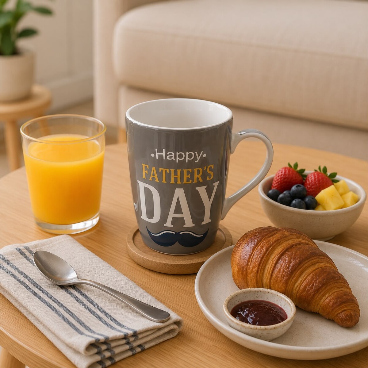 Taza de Cerámica 340ml Día del Padre - Gris 