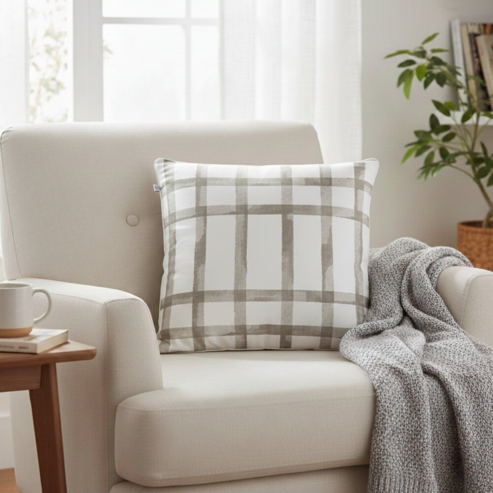 Almohadón 50x50 100% Algodón - Pilar Humus