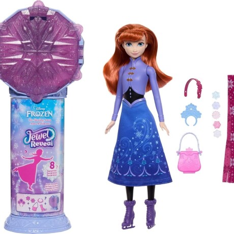 Muñeca Frozen Reveal Patinaje con Accesorios ANNA
