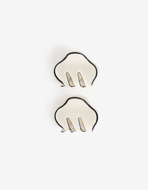 Broches Sets Acrilico Combinacion Bicolor