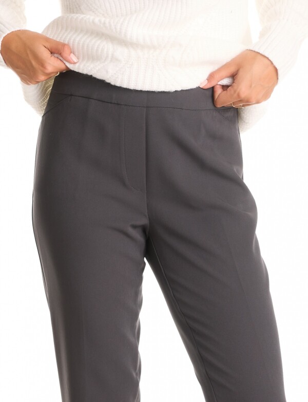 Pantalon Cigarrtte Slim GRIS