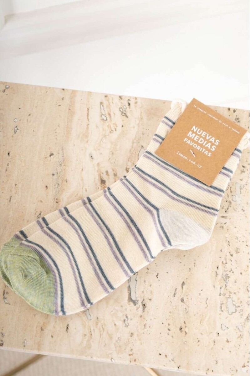 Medias Rayadas - Nacar 