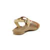 Sandalia Country Mujer Cuero Coral-mix