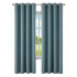 Cortina Blackout 100% Engomada Termica Set 2 Paños Tipo Lino Color Azul Piedra