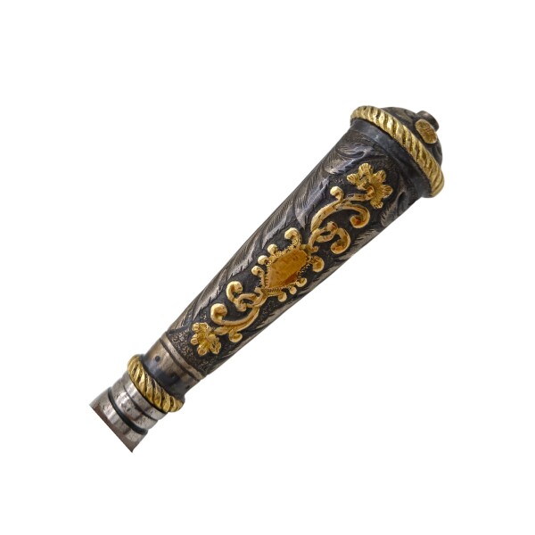 CUCHILLO CRIOLLO PLATA Y ORO 02 cccrpo02
