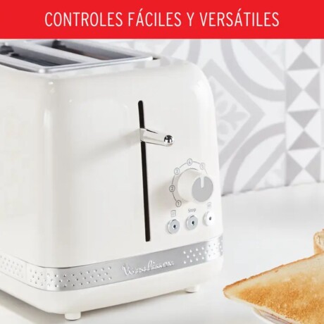 Tostador Moulinex Soleil | 7 niveles de tostado | 2 Ranuras | Color Marfil | 850w. Tostador Moulinex Soleil | 7 niveles de tostado | 2 Ranuras | Color Marfil | 850w.