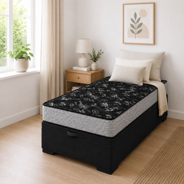 SOMMIER - VITAL 1 PLAZA 100% ESPUMA CON BOX BAÚL SOMMIER - VITAL 1 PLAZA 100% ESPUMA CON BOX BAÚL