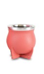 MATE DE CERÁMICA CHICO DELTA CORAL PINK GRANEADO FINO