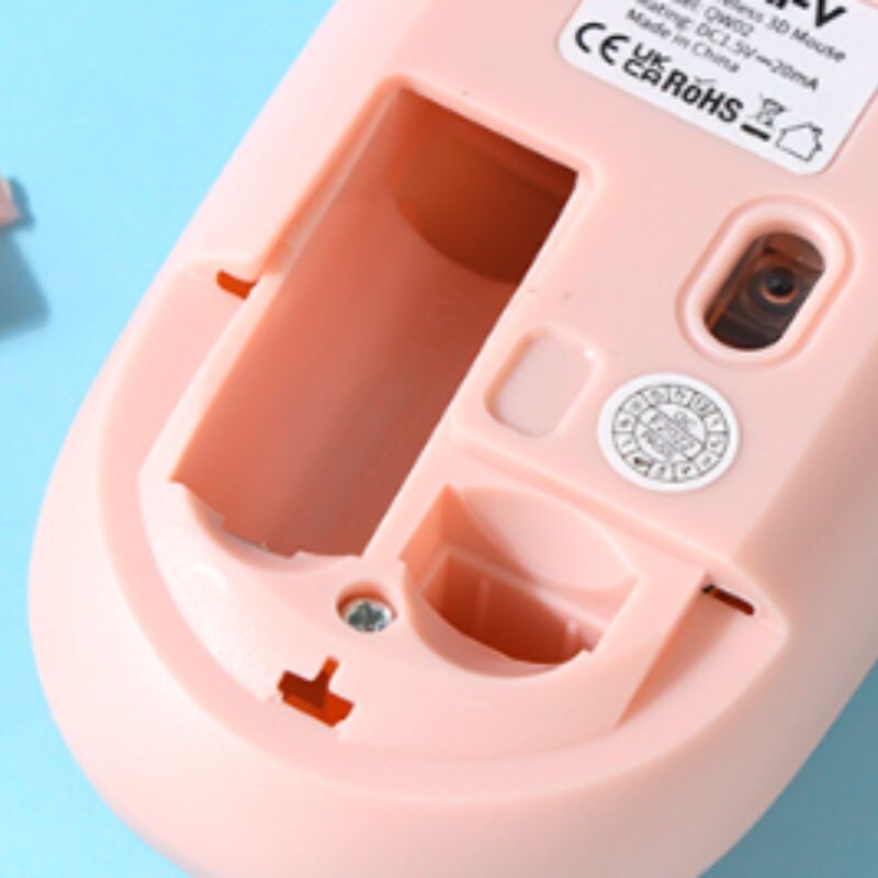 2.4g Mouse Inalámbrico - Qw02 - Rosa 2.4g Mouse Inalámbrico - Qw02 - Rosa
