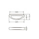 TOALLERO INTEGRAL BLANCO BRILLO ACCESORIO BAÑO BLANCO