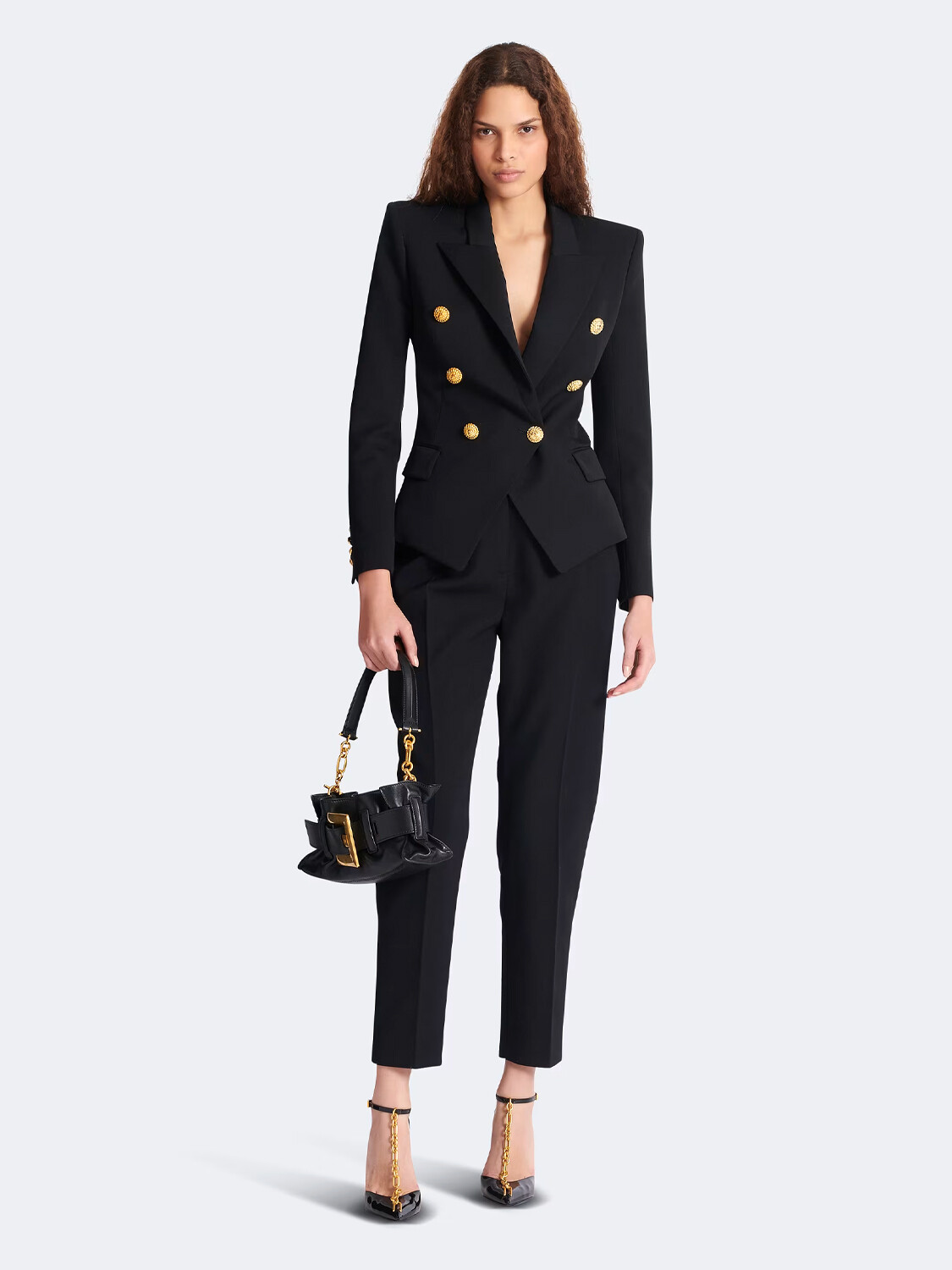 BALMAIN - BLAZER FITTED JACKET 6-BUTTON Negro