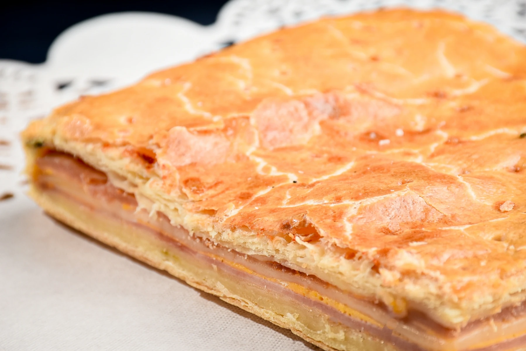 Torta de jamón y queso - Porción 