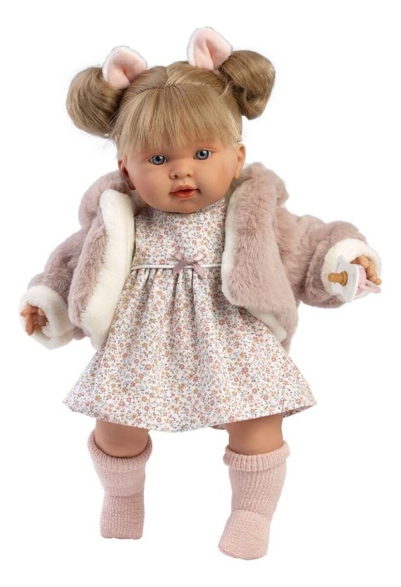 Muñeca Llorens Bebota Alexandra 42 cm con Abrigo y Chupete ® - Diseño Alexandra Blandita 