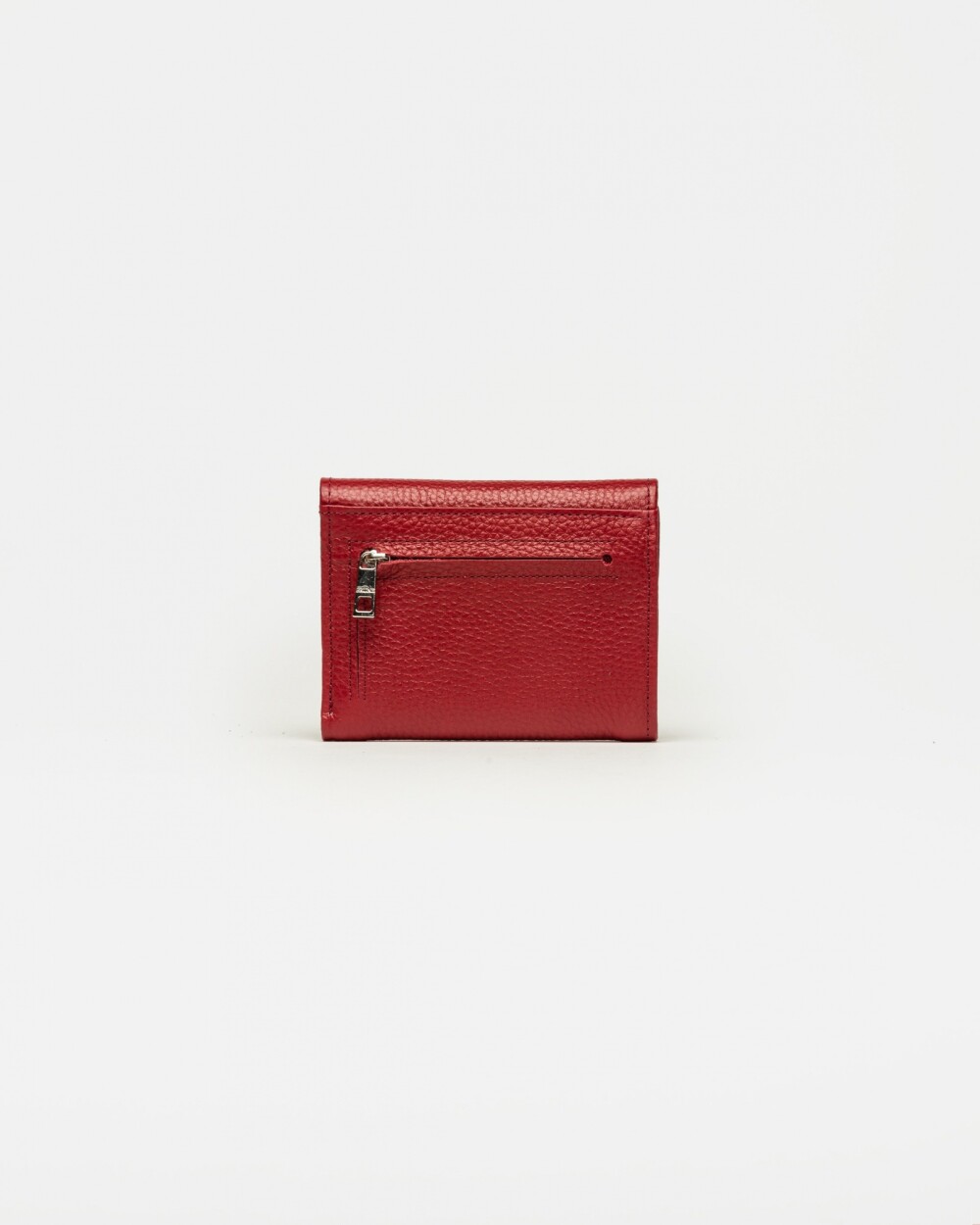 Billetera Marga en cuero graneado Rojo