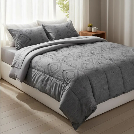 Acolchado Cannon King c/2 Fundas Polialgodón y Guata Térmica Breen