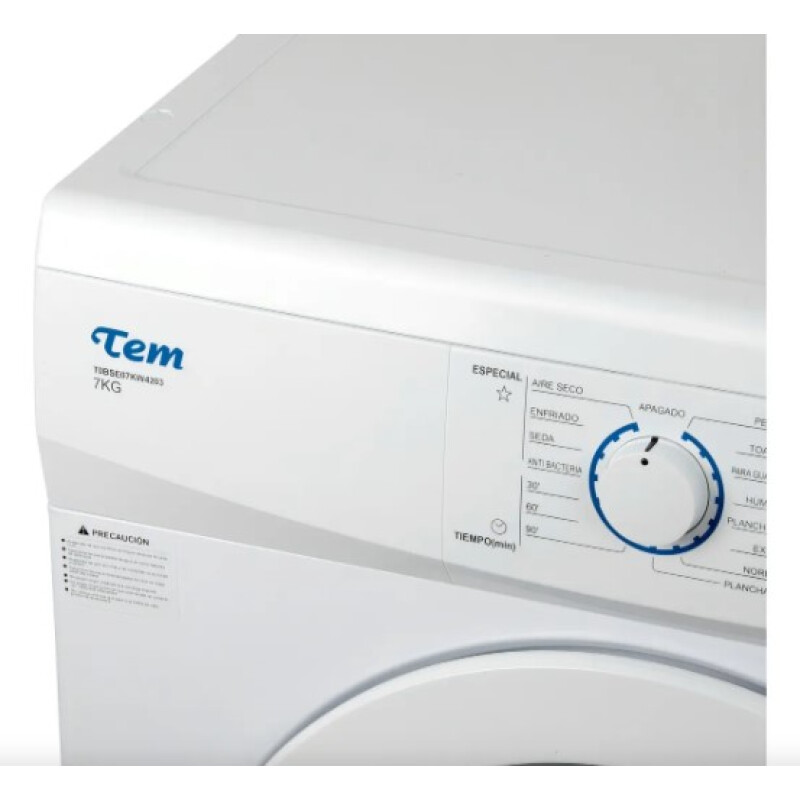 Secarropas 7kg TEM Aire Caliente 220V Secadora Ropa 7kg 15 Programas Tambor Inox Antiarrugas Bajo Consumo Secarropas 7kg TEM Aire Caliente 220V Secadora Ropa 7kg 15 Programas Tambor Inox Antiarrugas Bajo Consumo