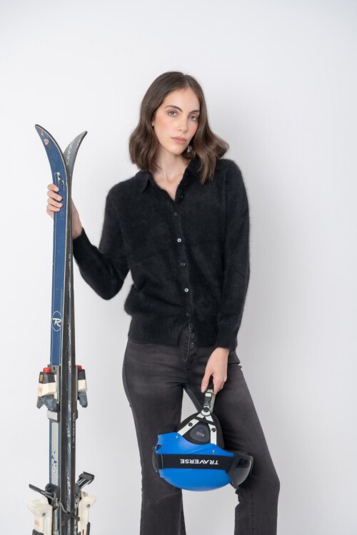 Cardiganr Cashmere Negro