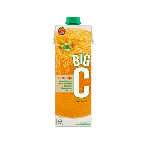 Jugo BIG C 1litro Común Y Light Big C Naranja 1 Litro