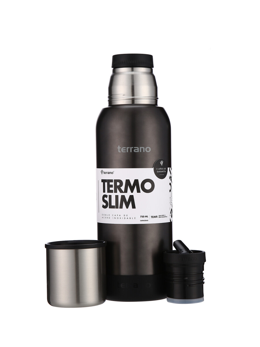 Termo Premium Slim 750ML. - Negro Metalizado 