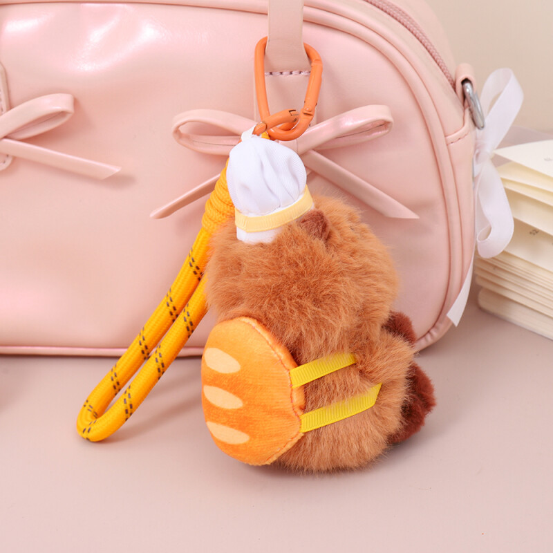 Llavero De Peluche - Capibara Chef Con Mochila Llavero De Peluche - Capibara Chef Con Mochila