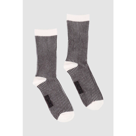 Medias morley bicolor Marron