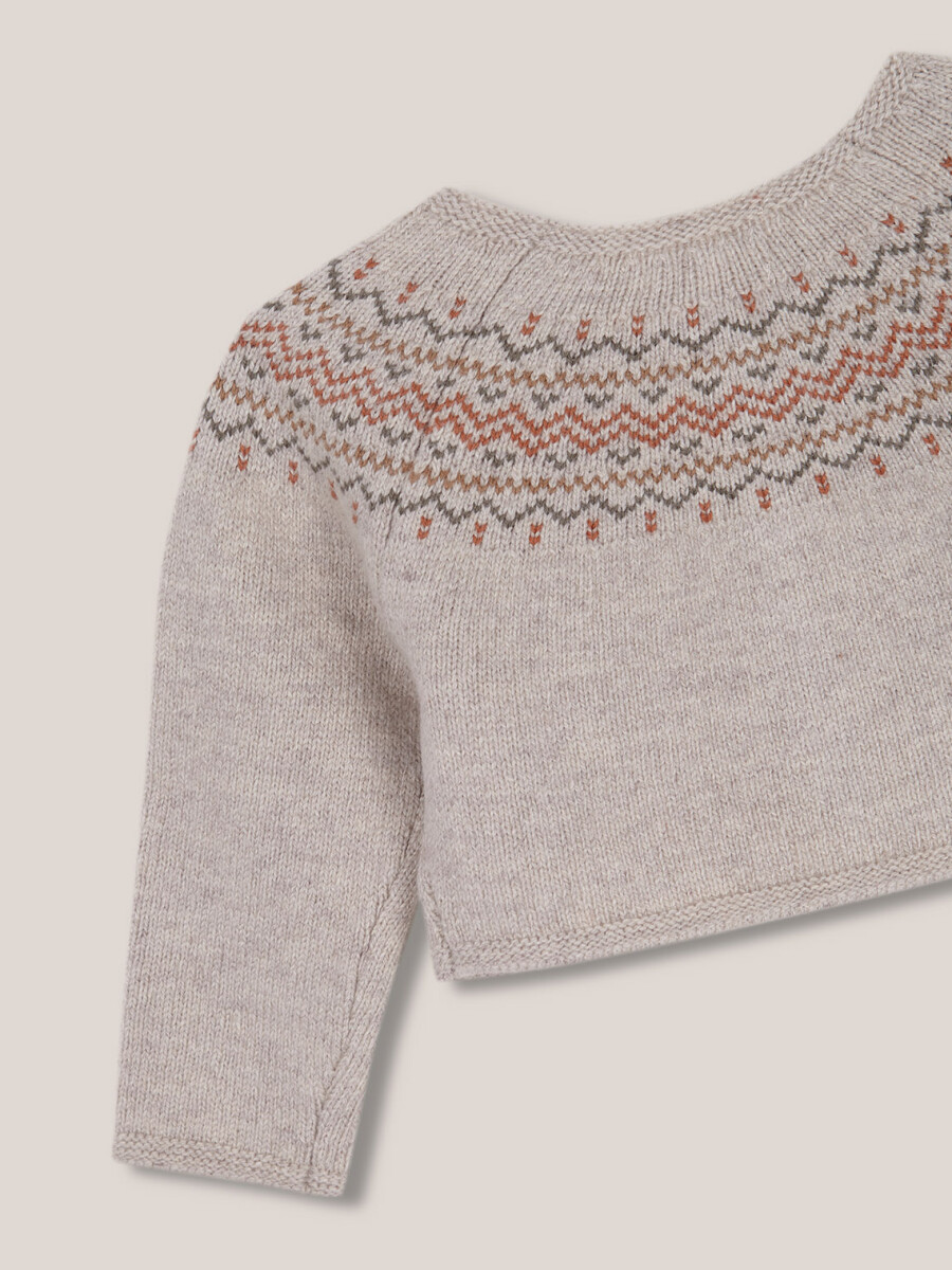 Chaqueta Greca Piedra Melange