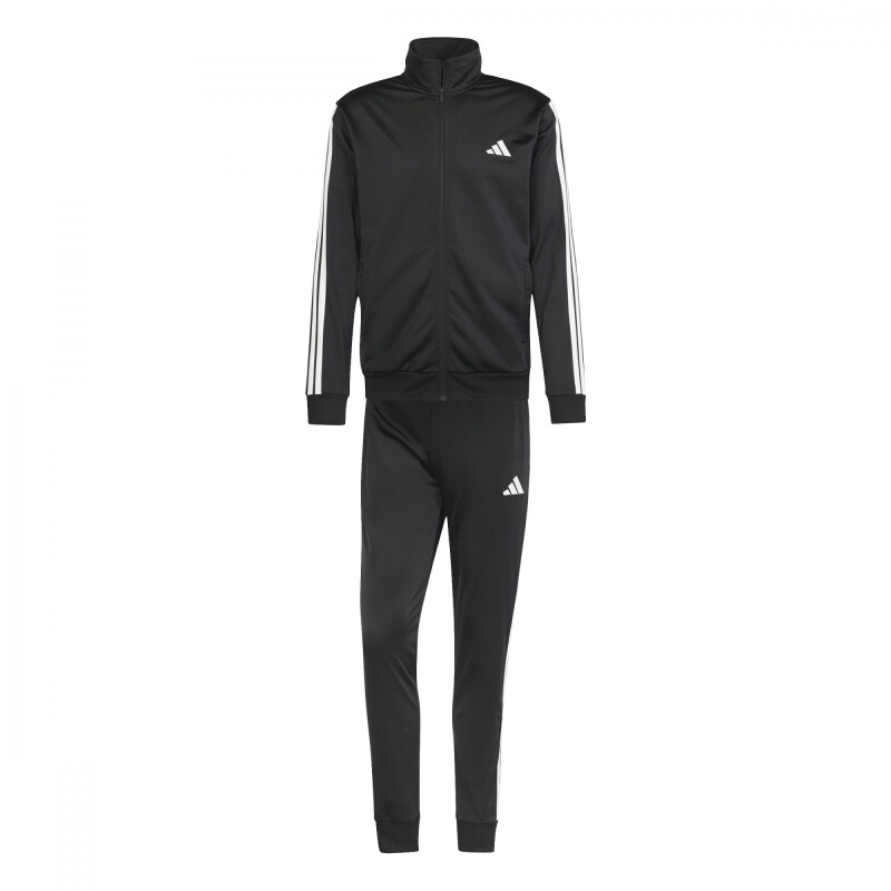 Conjunto Sportswear Basic 3 Franjas Tricot de Hombre Negro