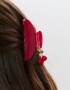 Broche Frutas Broche Acrílico Con Charm Frutas - Rojo Medio