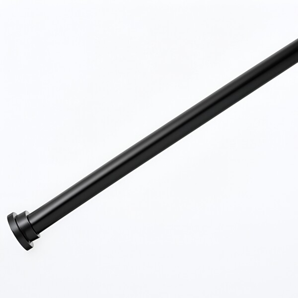 Barrote Extensible Para Cortina Metal 91-137Cm Con Punteros Color Negro