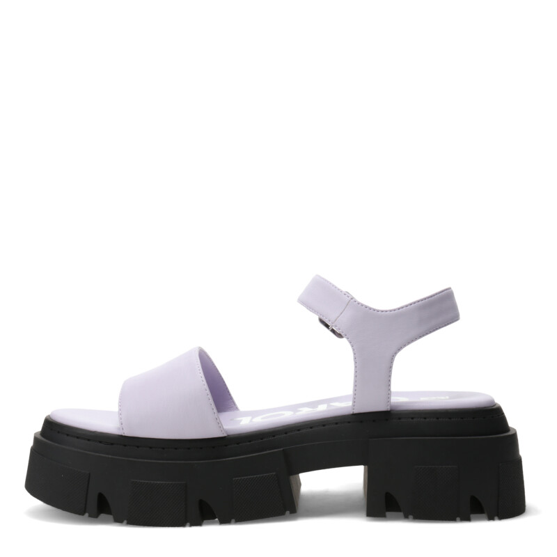 Sandalias de Mujer Miss Carol SPARTA Con banda y tobillera Negro - Lila