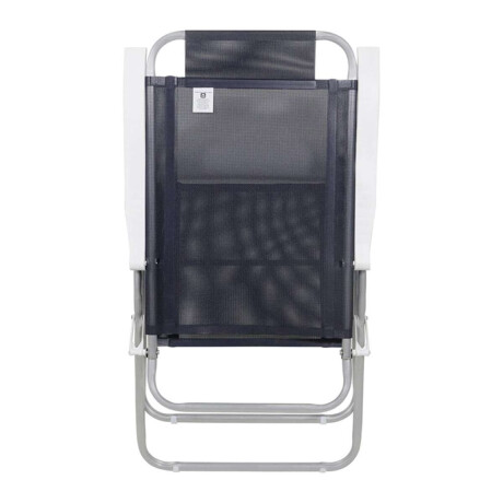 Silla Plegable de Aluminio 4 Posición Gris