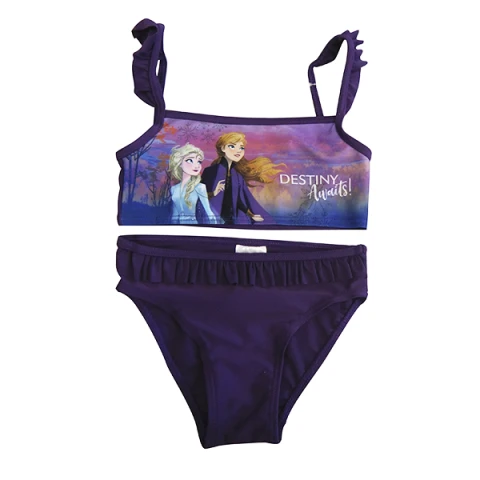 Malla Infantil Bikini 2 Piezas Frozen Talle 4/10 VIOLETA OSCURO