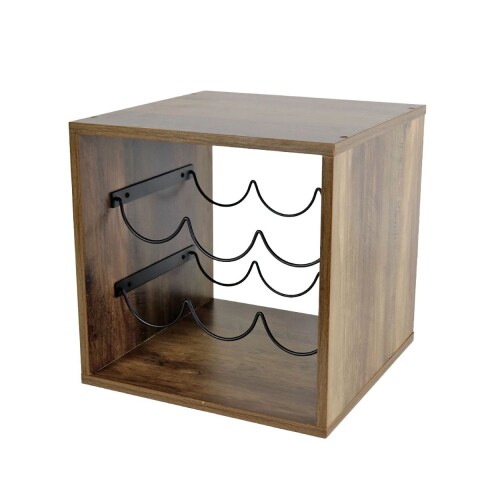 ESTANTE P/VINO 31X31CM Unica