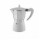 Cafetera Italiana Comet 6 Tazas Aluminio Mango Ergonómico Blanco