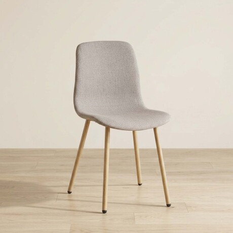 SILLA DE COMEDOR METAL-Y-TELA MARRON CLEO