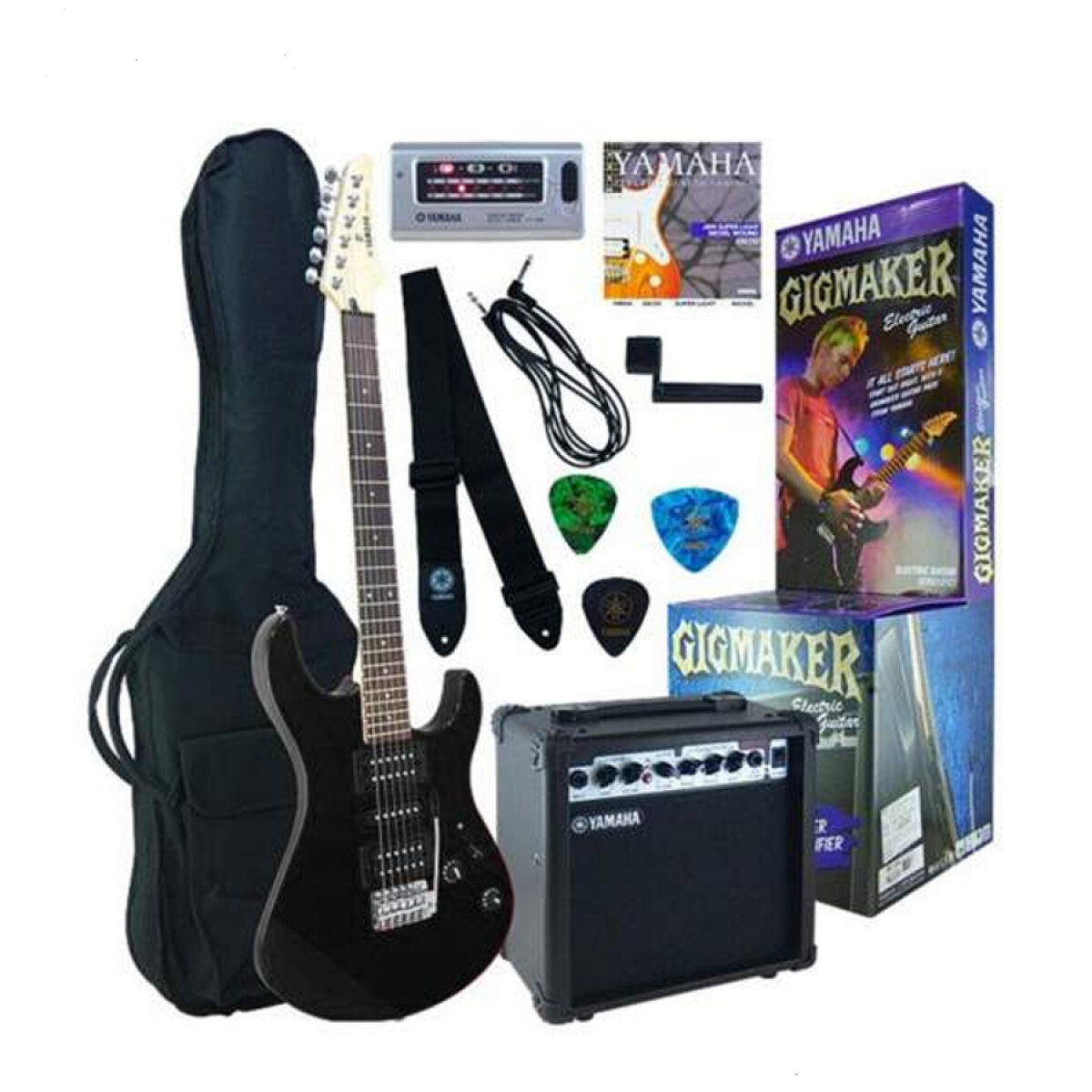 Pack Guitarra Eléctrica Yamaha ERG121GPII Black 