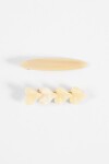 Set dos broches cora beige