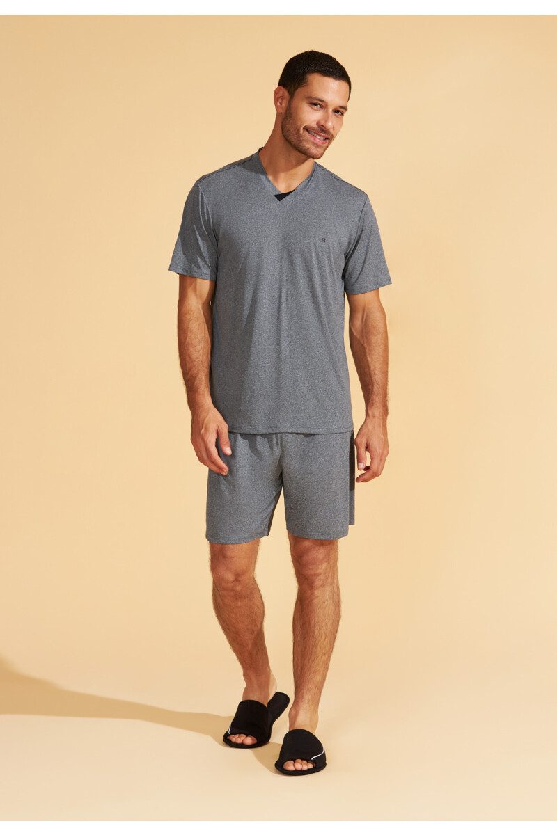 PIYAMA LISO GRIS - 134