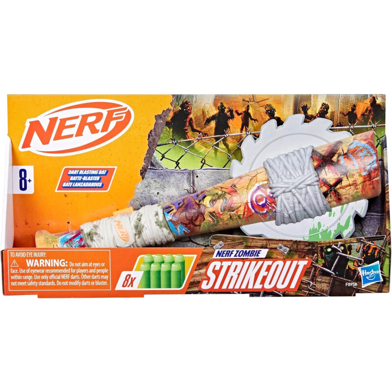 Nerf Zombie Strikeout, 8 Dardos Nerf Zombie Strikeout, 8 Dardos
