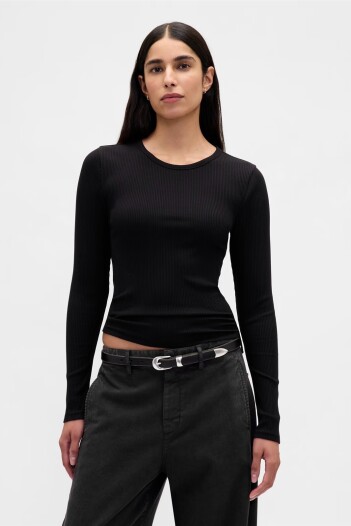 Remera Manga Larga Mujer Black