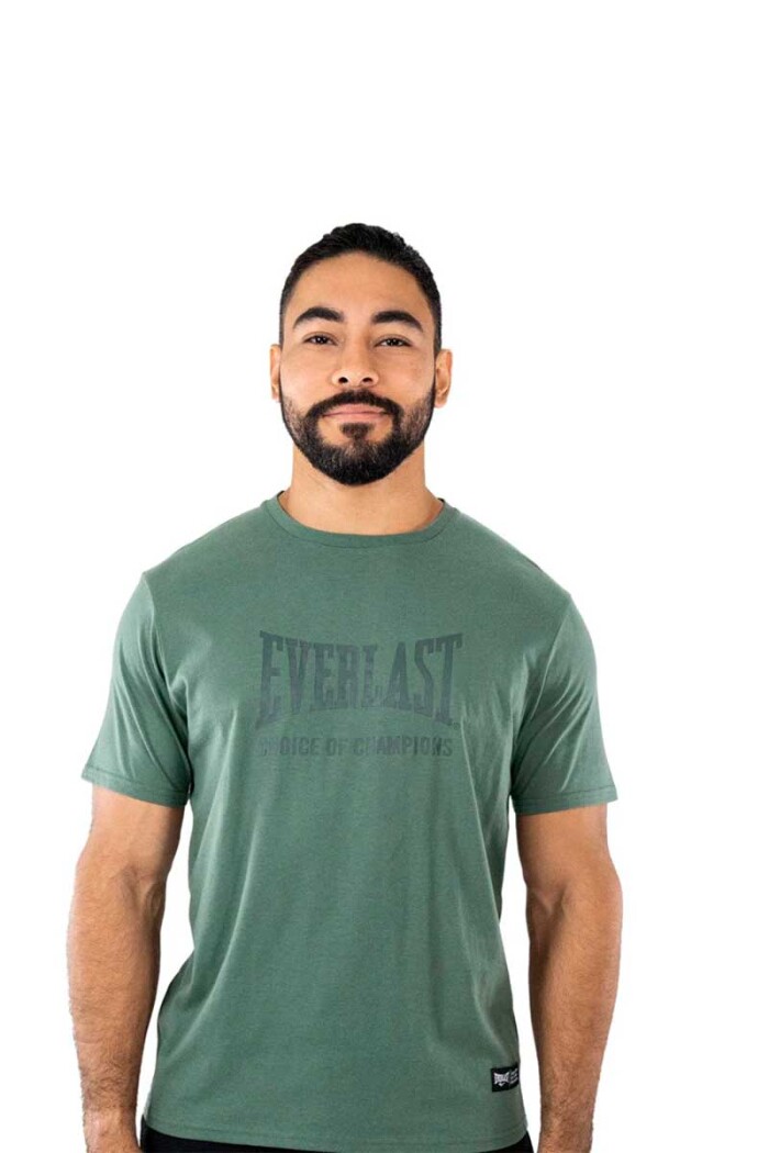 T-SHIRT EVERLAST LOGO CHAMPION Verde-botella