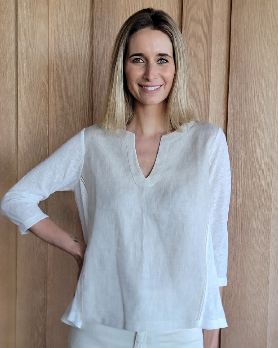 Blusa Faro - Beige Melange 
