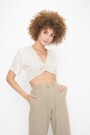 EASY BREEZY CROPPED TEE Blanco