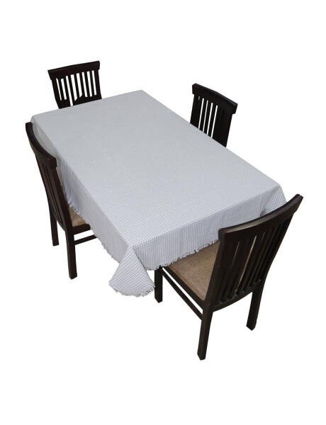 MANTEL ALGODÓN 140X140CM CUADROS GRIS MANTEL ALGODÓN 140X140CM CUADROS GRIS