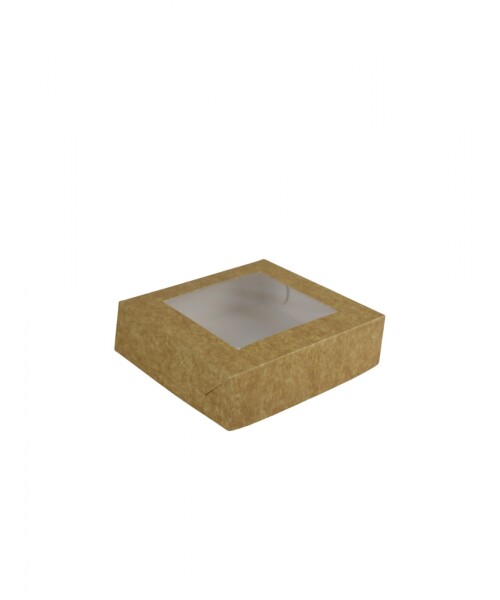 Caja flexi 53 13x13x4 con visor MADERA