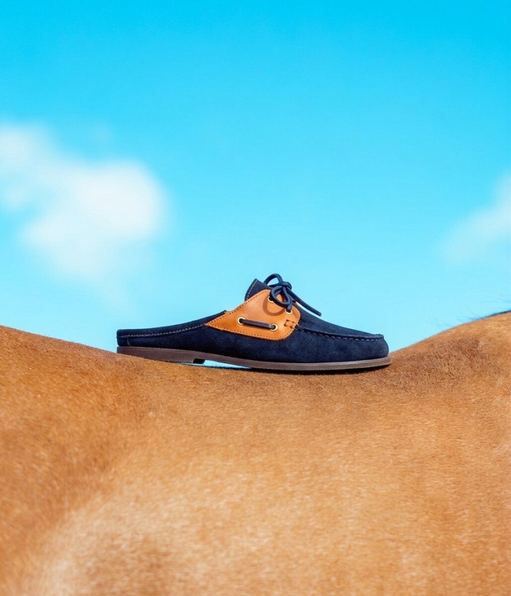 Half Del Corral Shoes - Azul / Habano 