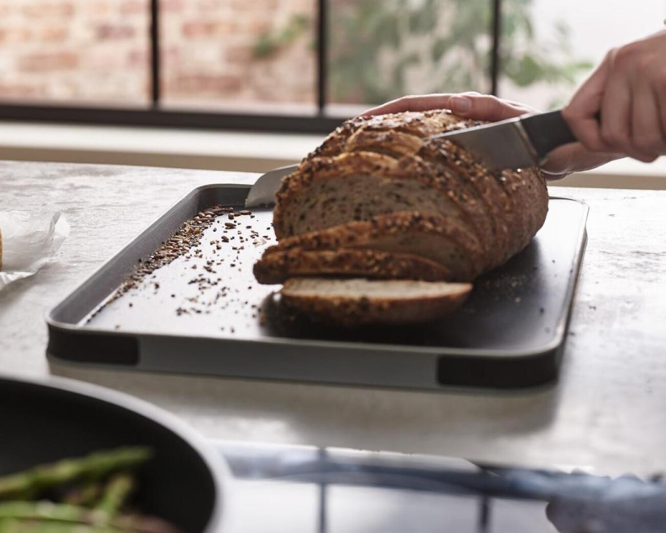 Tabla de Cortar Multifunción Negra Joseph Joseph Duo Tabla de Cortar Multifunción Negra Joseph Joseph Duo